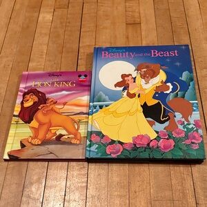 Disney's Lion King and Beauty and the Beast Illustrated Books
